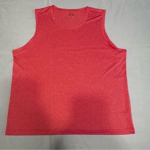 Men’s Tank Top Z by Zella Performance  2XL Coral Hot Sleeveless Crew Neck